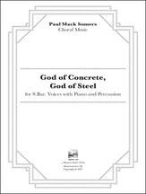 God of Concrete, God of Steel SB choral sheet music cover